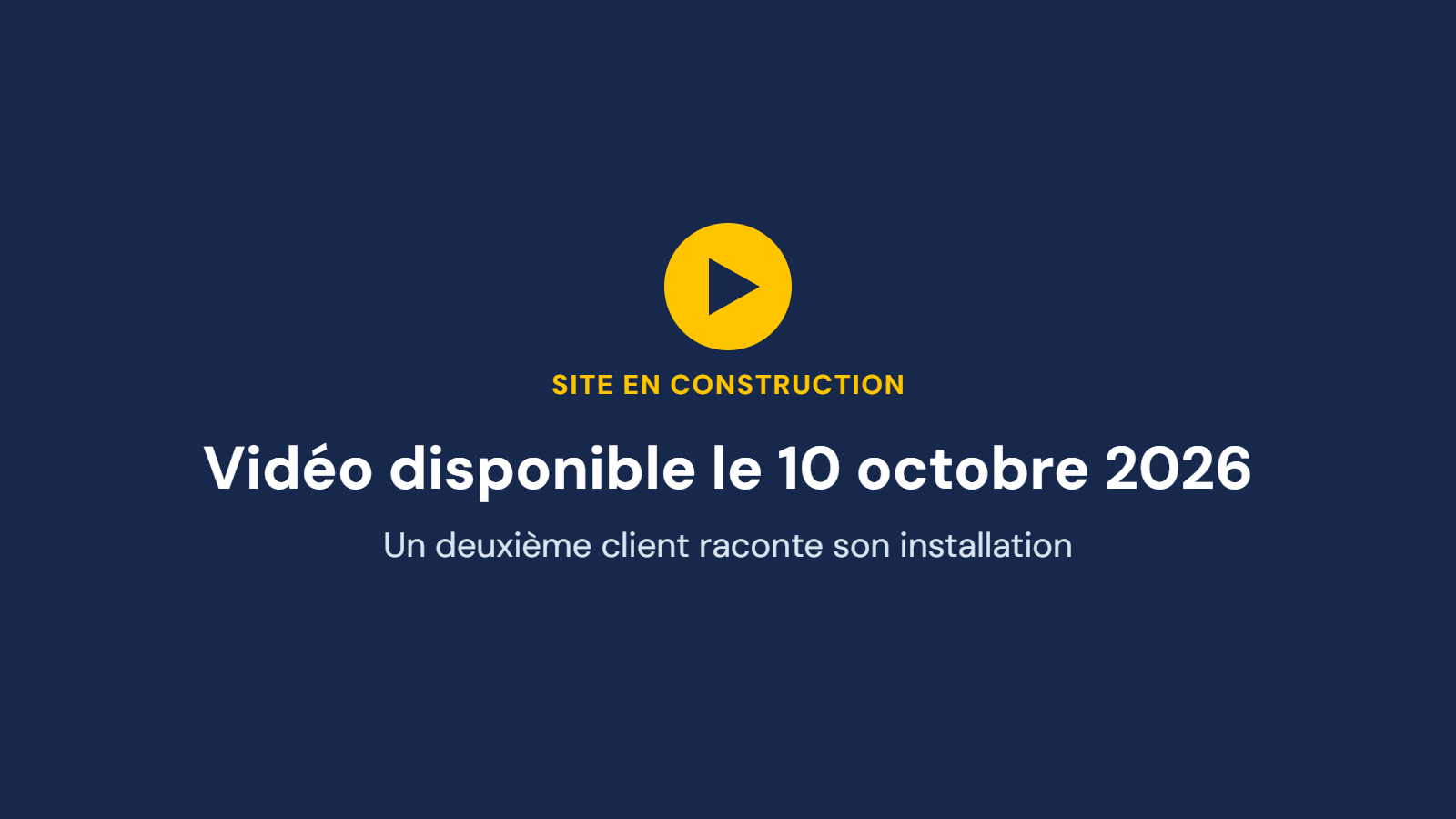 Deuxième vidéo de témoignage d'un client, à tourner